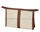Simple Canvas Portable Travel Organizer Cosmetic Bag