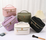Custom Woven PU Makeup Bag Case Organizer For Travel