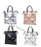 Ladies Shoulder Bag Casual Tote Geometric Deformation Folding Handbag