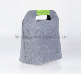 Felt Cloth Insulated Lunch Cooler Tote Bag