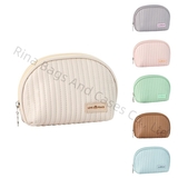 Fashion Cream Cake Semicircle Zipper Cosmetic Bag
