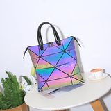 Deformed Luminous Waterproof Geometric Korean Casual Wild Handbag