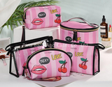 6pcs Fashion Cosmetic Bags Waterproof Portable Large Make Up Bag Set