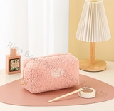 Small Pouch Teddy Polar Fleece Material Cosmetic Pouch