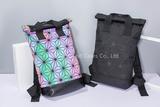 Unisex Daypack Luminous Geometric Plaid Sequin Female Scool Backpacks