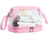 Transparent PVC Makeup Bag Double layer Travel Cosmetic Bag