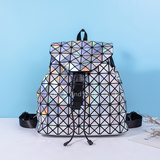 Holographic Backpack Geometric Rhombus Backpack