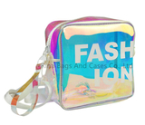 Holographic Clear TPU Transparent Square Women Crossbody Bag