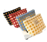 Fluffy Bright Soft Grid Design Makeup Cosmetic Bag