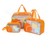 Portable PVC Summer Jelly Candy  Waterproof Large Capacity Shoes Storage Bag