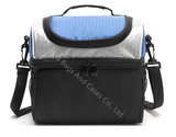 6.7L Portable Oxford PEVA Insulated Cooler Messenger Travel Tote Lunch Box Bag