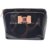 PU Leather Make Up Bag With Bow