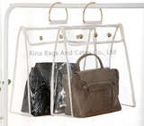 Clear PVC Closet Storage Tidy Dust Bag with Metal Handle